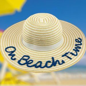 August Hat Company Women’s On Beach Time Floppy Hat (Natural, One Size)!